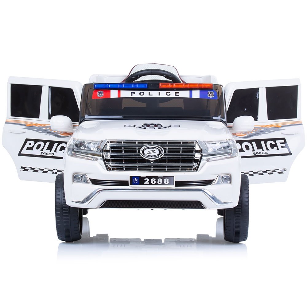 Masinuta electrica Chipolino SUV Police Patrol cu scaun din piele white 4 Masinuta electrica Chipolino SUV Police Patrol cu scaun din piele white - Image 3