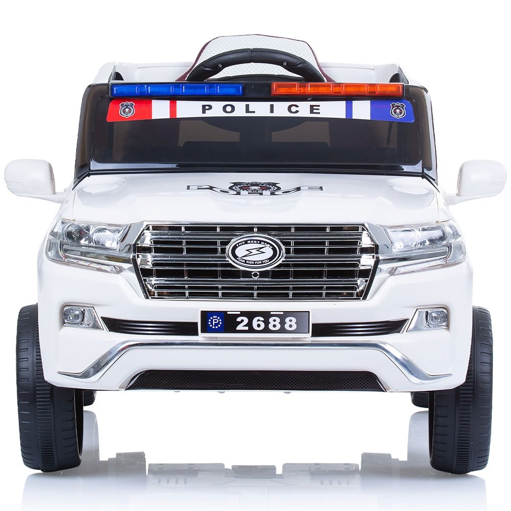 Masinuta electrica Chipolino SUV Police Patrol cu scaun din piele white 3 Masinuta electrica Chipolino SUV Police Patrol cu scaun din piele white - Image 2