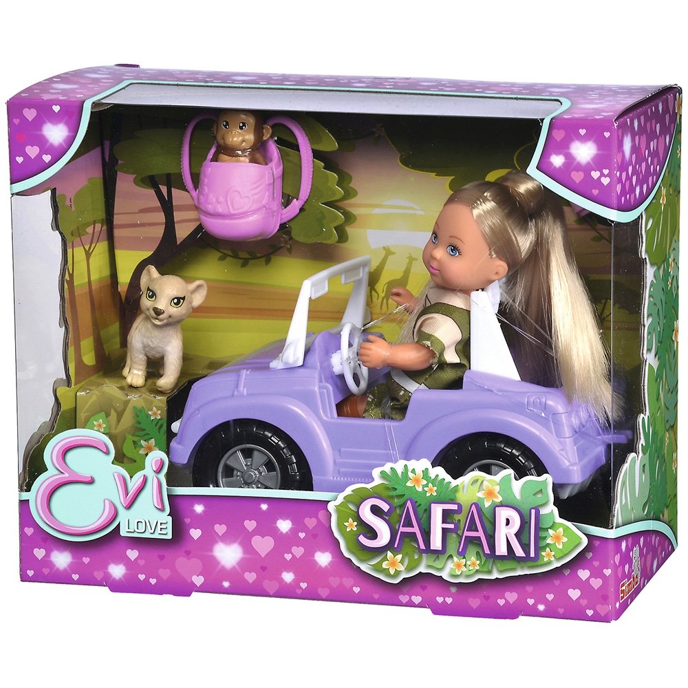 Papusa Simba Evi Love Safari 12 cm cu masinuta, animale si accesorii 6 Papusa Simba Evi Love Safari 12 cm cu masinuta, animale si accesorii - imagine 5