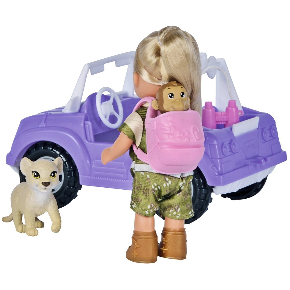 Papusa Simba Evi Love Safari 12 cm cu masinuta, animale si accesorii 3 Papusa Simba Evi Love Safari 12 cm cu masinuta, animale si accesorii - imagine 2