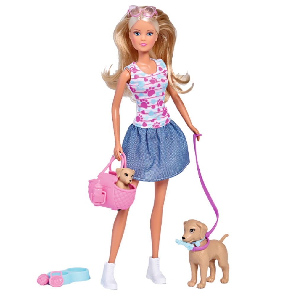 Papusa Simba Steffi Love Puppy Walk 29 cm cu 2 figurine si accesorii 2 Papusa Simba Steffi Love Puppy Walk 29 cm cu 2 figurine si accesorii