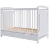Patut copii din lemn Hubners Karly 120x60 alb cu sertar I Best Buy Babys