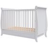 Patut copii din lemn Hubners Mara 120x60 cm alb cu sertar I Best Buy Babys