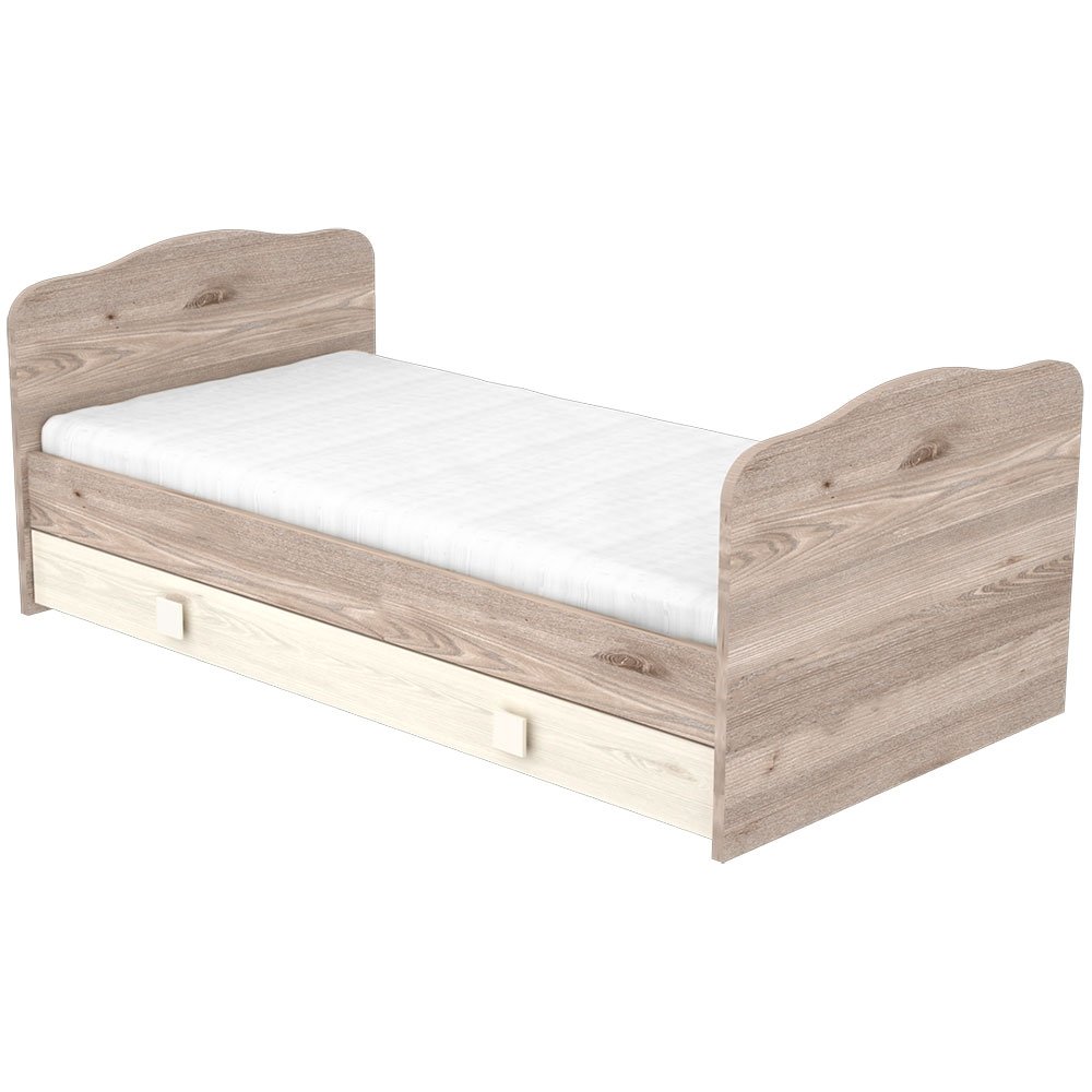 Patut copii transformabil din lemn cu sertar Hubners Sofia 140x70 cm crem nisip 4 Patut copii transformabil din lemn cu sertar Hubners Sofia 140x70 cm crem nisip - Image 3