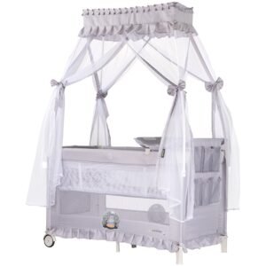 Patut pliabil Chipolino Palace Hippo grey