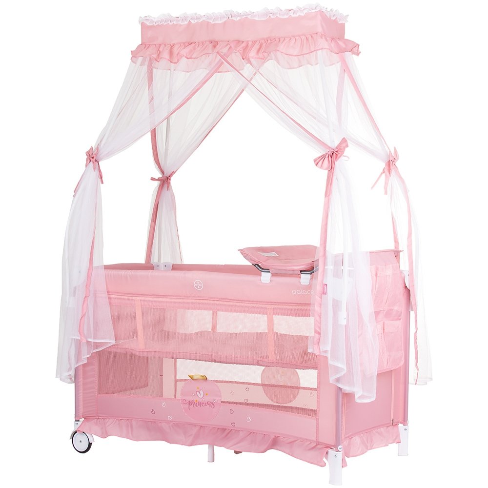 Patut pliabil Chipolino Palace Princess pink 2 Patut pliabil Chipolino Palace Princess pink