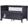 Patut pliabil Chipolino Relax anthracite cu laterala culisanta I Best Buy Babys