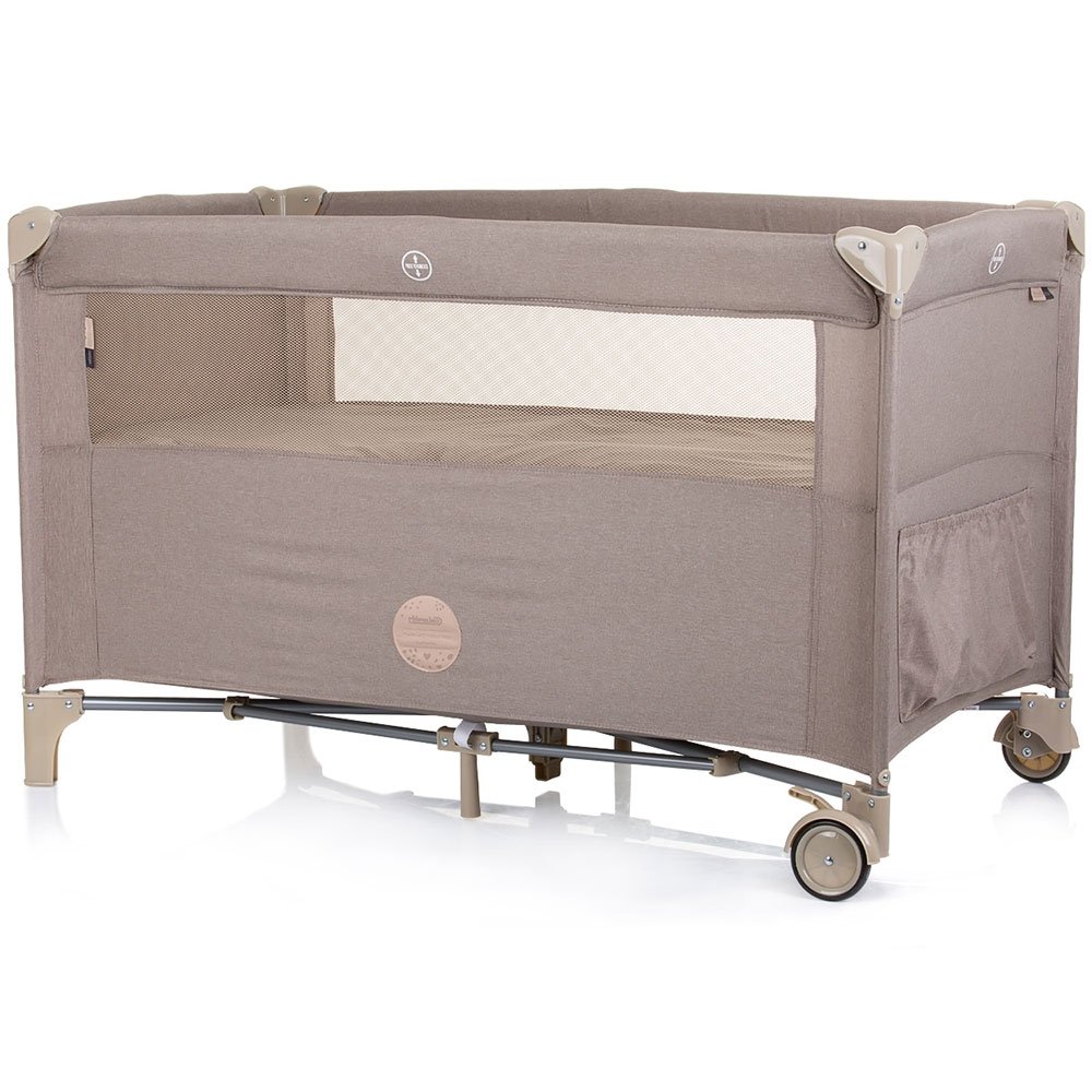 Patut pliabil Chipolino Relax macadamia linen cu laterala culisanta 4 Patut pliabil Chipolino Relax macadamia linen cu laterala culisanta - Image 3