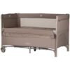 Patut pliabil Chipolino Relax tiramisu linen cu laterala culisanta I Best Buy Babys