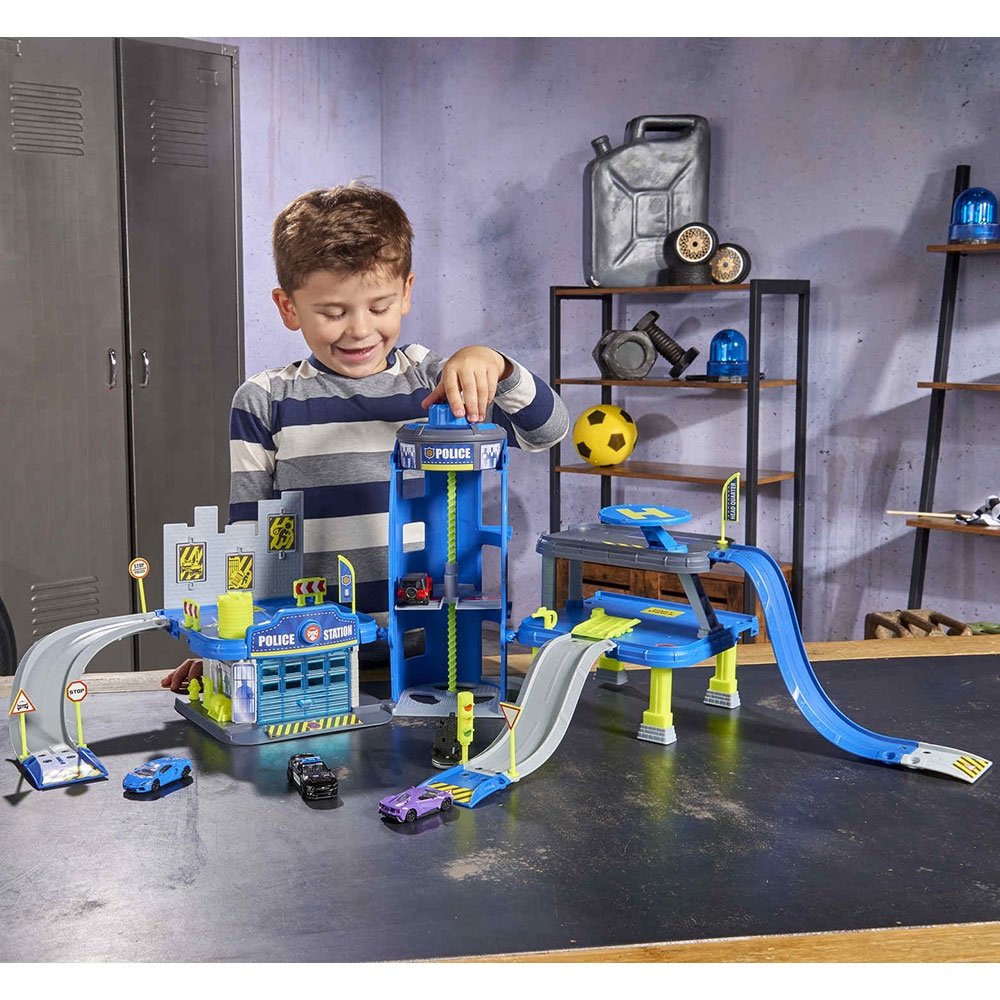 Pista de masini Majorette Creatix Police cu 5 masinute 4 Pista de masini Majorette Creatix Police cu 5 masinute - Image 3