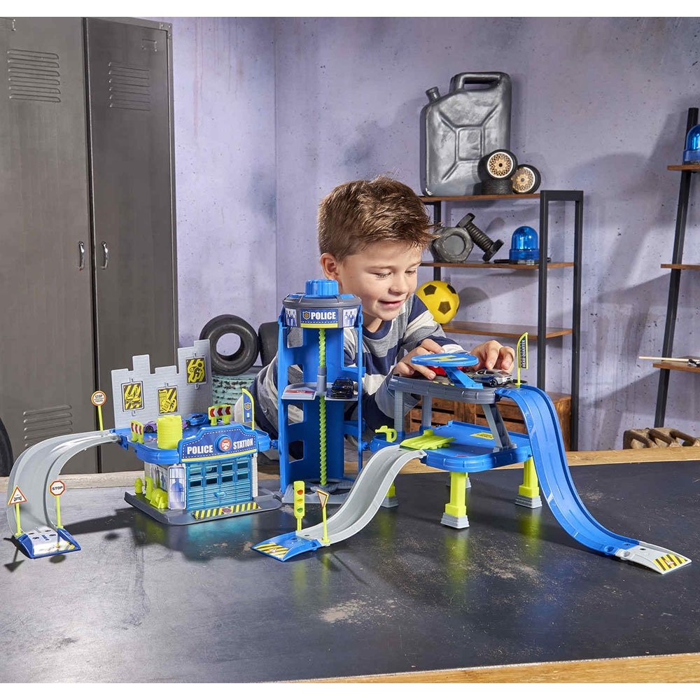 Pista de masini Majorette Creatix Police cu 5 masinute 3 Pista de masini Majorette Creatix Police cu 5 masinute - Image 2