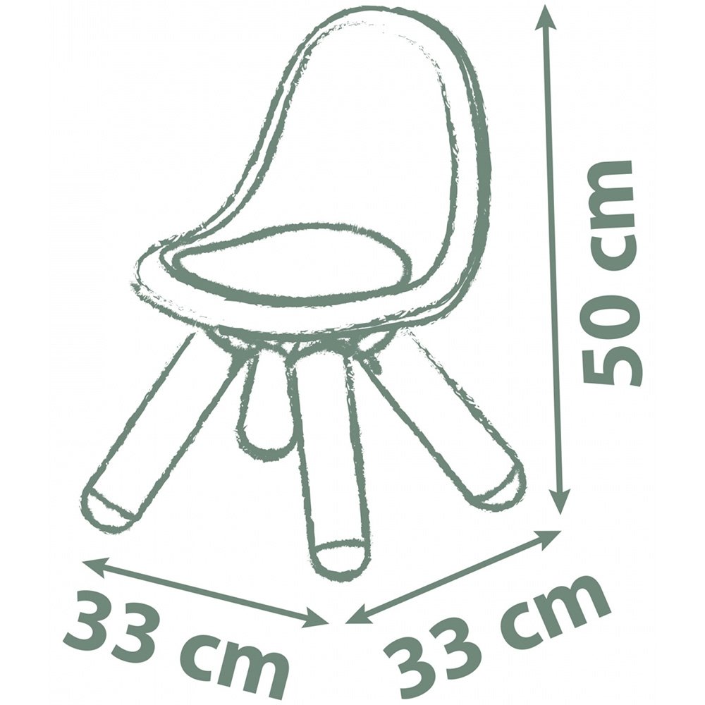 Scaunel cu spatar pentru copii Smoby Life terra cotta 3 Scaunel cu spatar pentru copii Smoby Life terra cotta - Image 2
