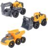 Set Dickie Toys Construction Set cu 3 vehicule 16 cm I Best Buy Babys