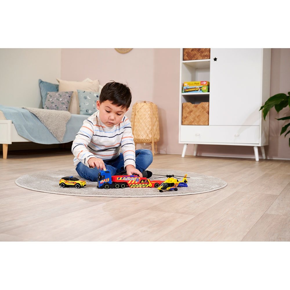 Set Dickie Toys Rescue Transporter 40 cm cu camion, masina, elicopter si accesorii 18 Set Dickie Toys Rescue Transporter 40 cm cu camion, masina, elicopter si accesorii - Image 17