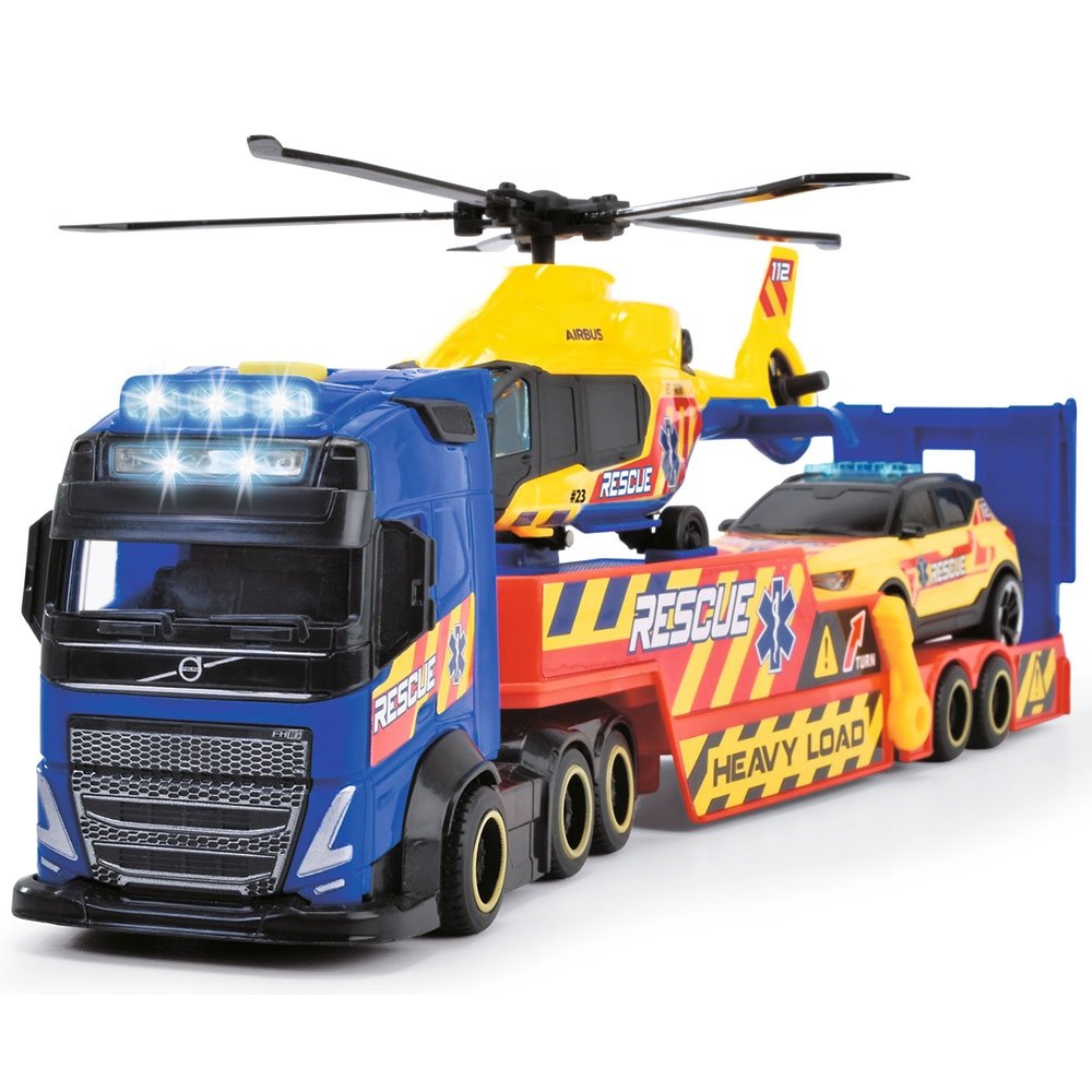 Set Dickie Toys Rescue Transporter 40 cm cu camion, masina, elicopter si accesorii 12 Set Dickie Toys Rescue Transporter 40 cm cu camion, masina, elicopter si accesorii - Image 11