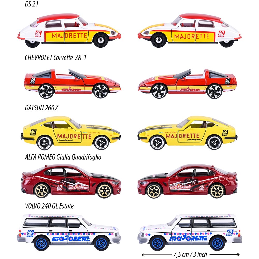 Set Majorette Anniversary Edition cu 5 masinute 4 Set Majorette Anniversary Edition cu 5 masinute - Image 3