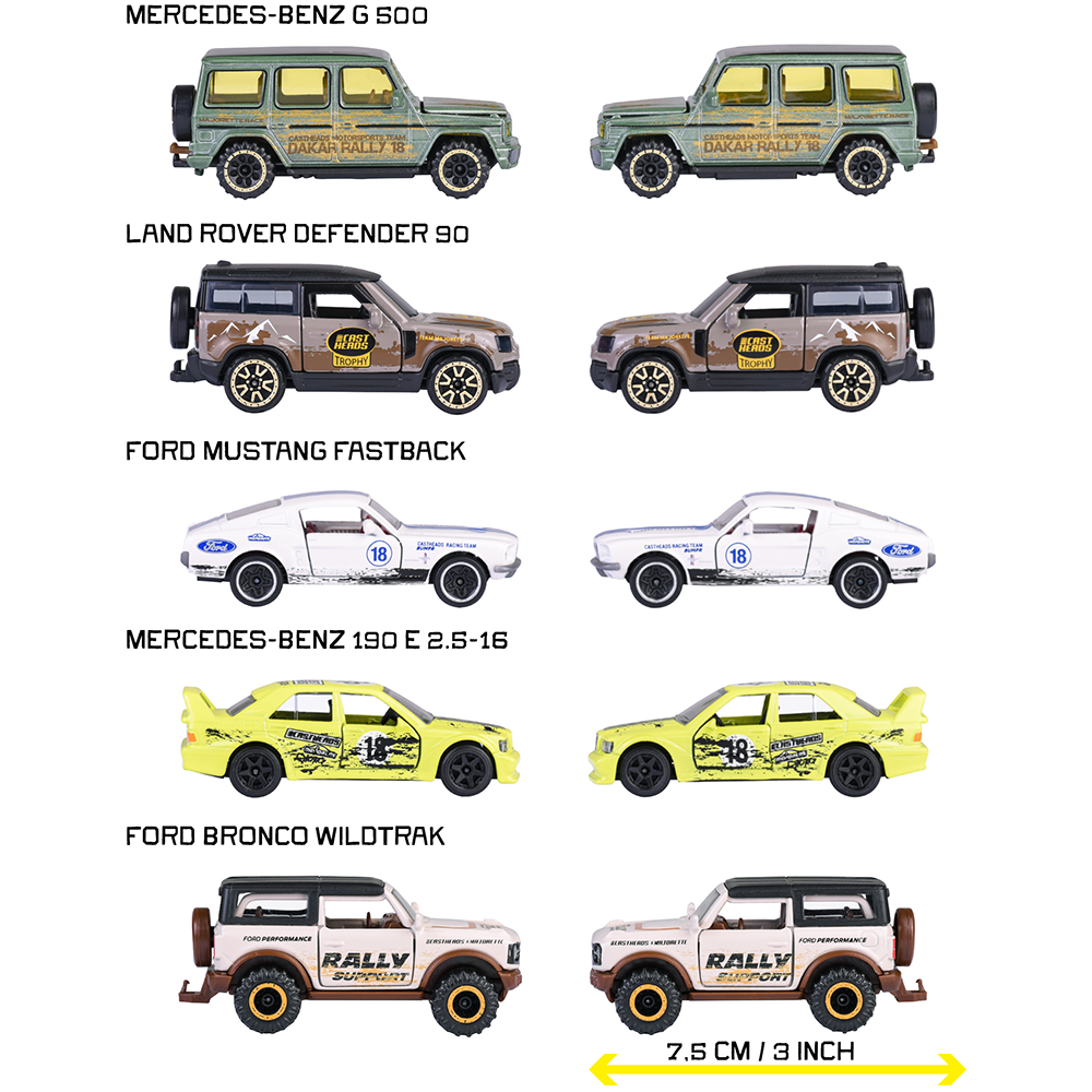 Set Majorette CastHeads cu 5 masinute 4 Set Majorette CastHeads cu 5 masinute - Image 3