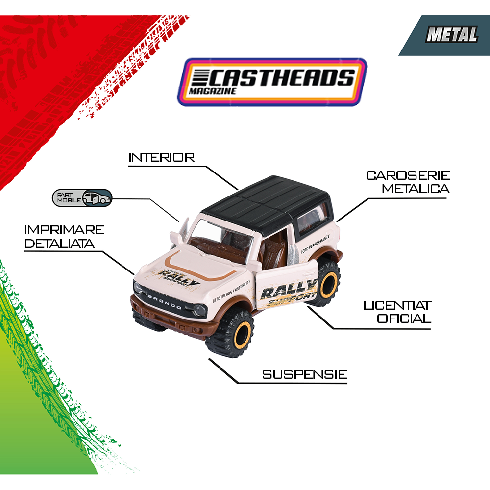 Set Majorette CastHeads cu 5 masinute 5 Set Majorette CastHeads cu 5 masinute - Image 4