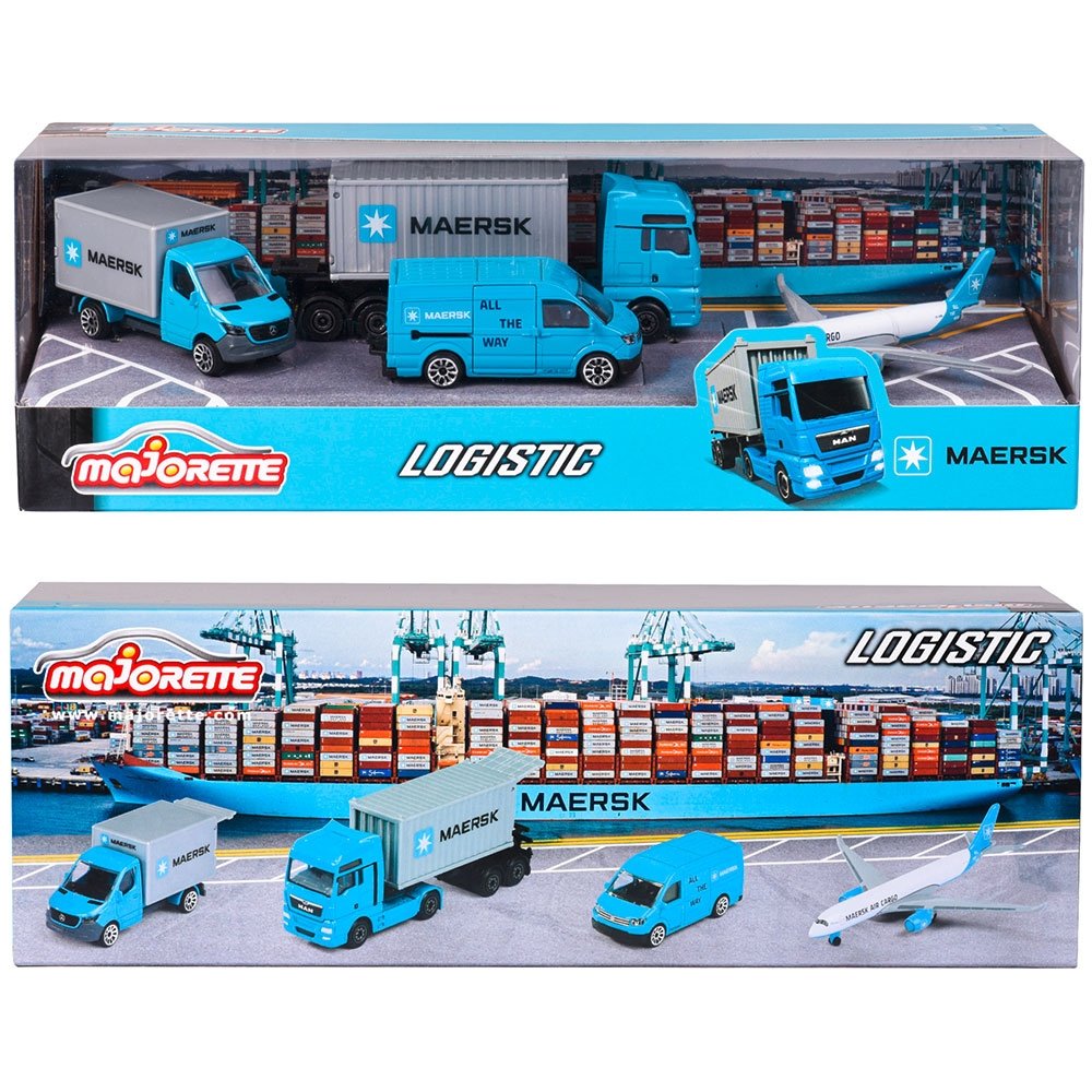 Set Majorette MAERSK Logistic cu 4 vehicule 8 Set Majorette MAERSK Logistic cu 4 vehicule - Image 7