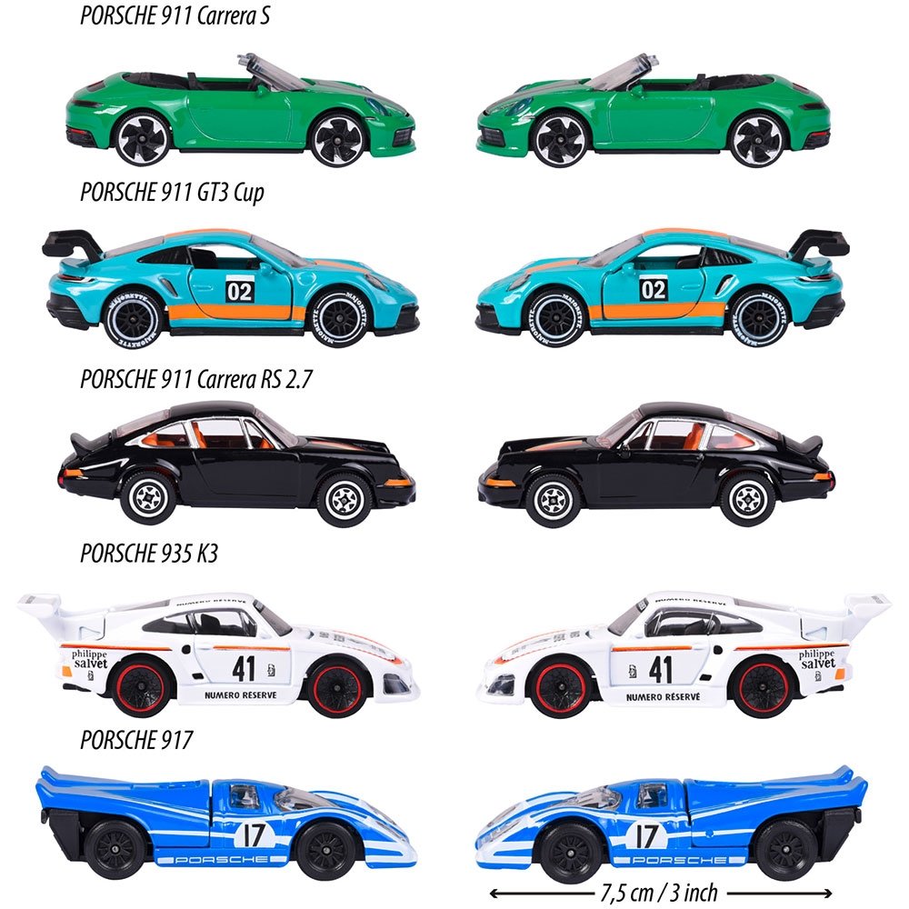 Set Majorette Porsche Motorsport cu 5 masinute 4 Set Majorette Porsche Motorsport cu 5 masinute - Image 3