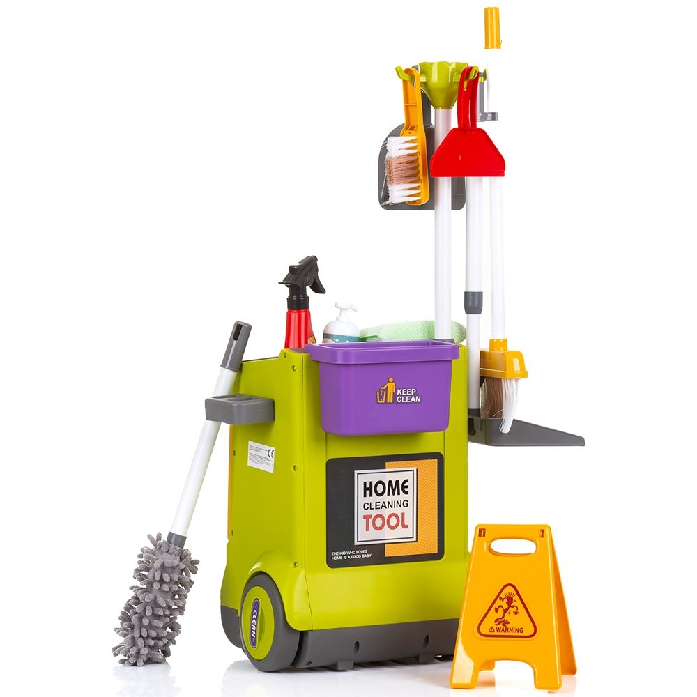 Set jucarie Chipolino Cleaning Trolley cu 16 accesorii 3 Set jucarie Chipolino Cleaning Trolley cu 16 accesorii - Image 2