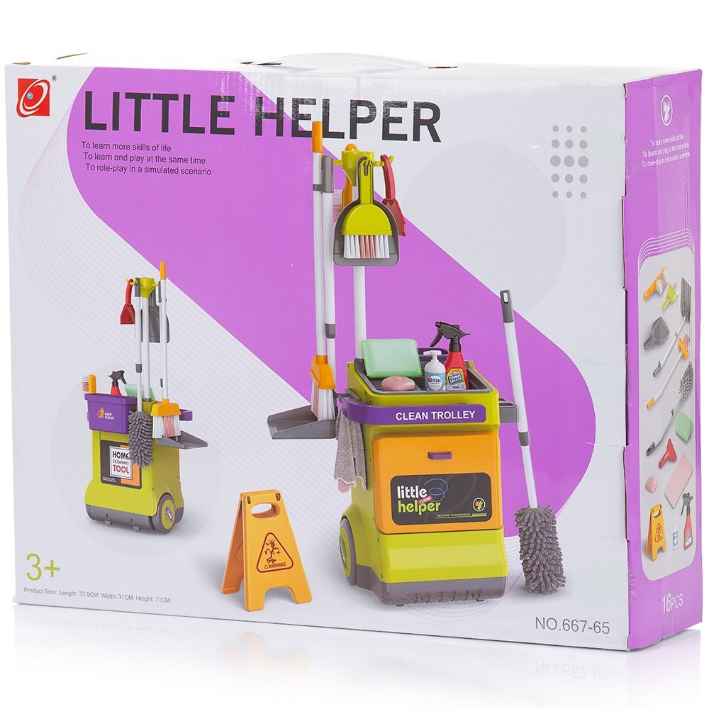Set jucarie Chipolino Cleaning Trolley cu 16 accesorii 10 Set jucarie Chipolino Cleaning Trolley cu 16 accesorii - Image 9