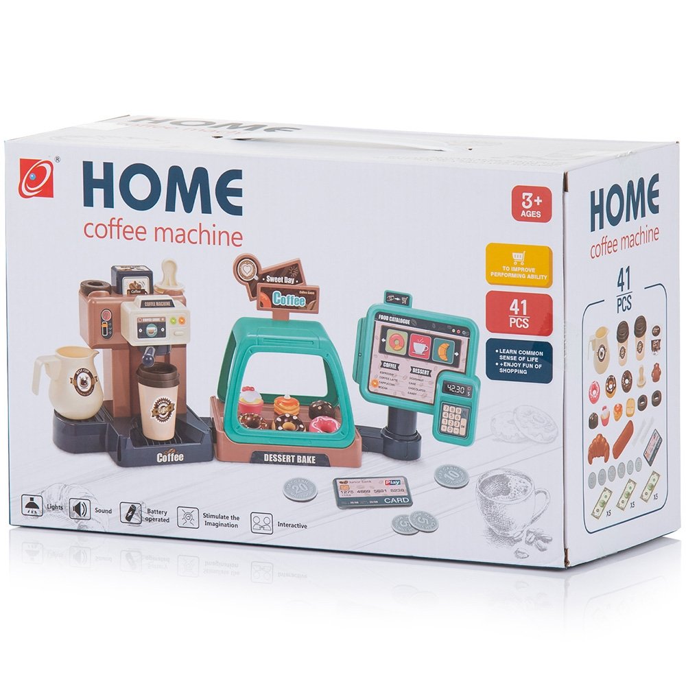 Set jucarie Chipolino Coffee Machine cu lumini, sunete si 41 accesorii 8 Set jucarie Chipolino Coffee Machine cu lumini, sunete si 41 accesorii - Image 7