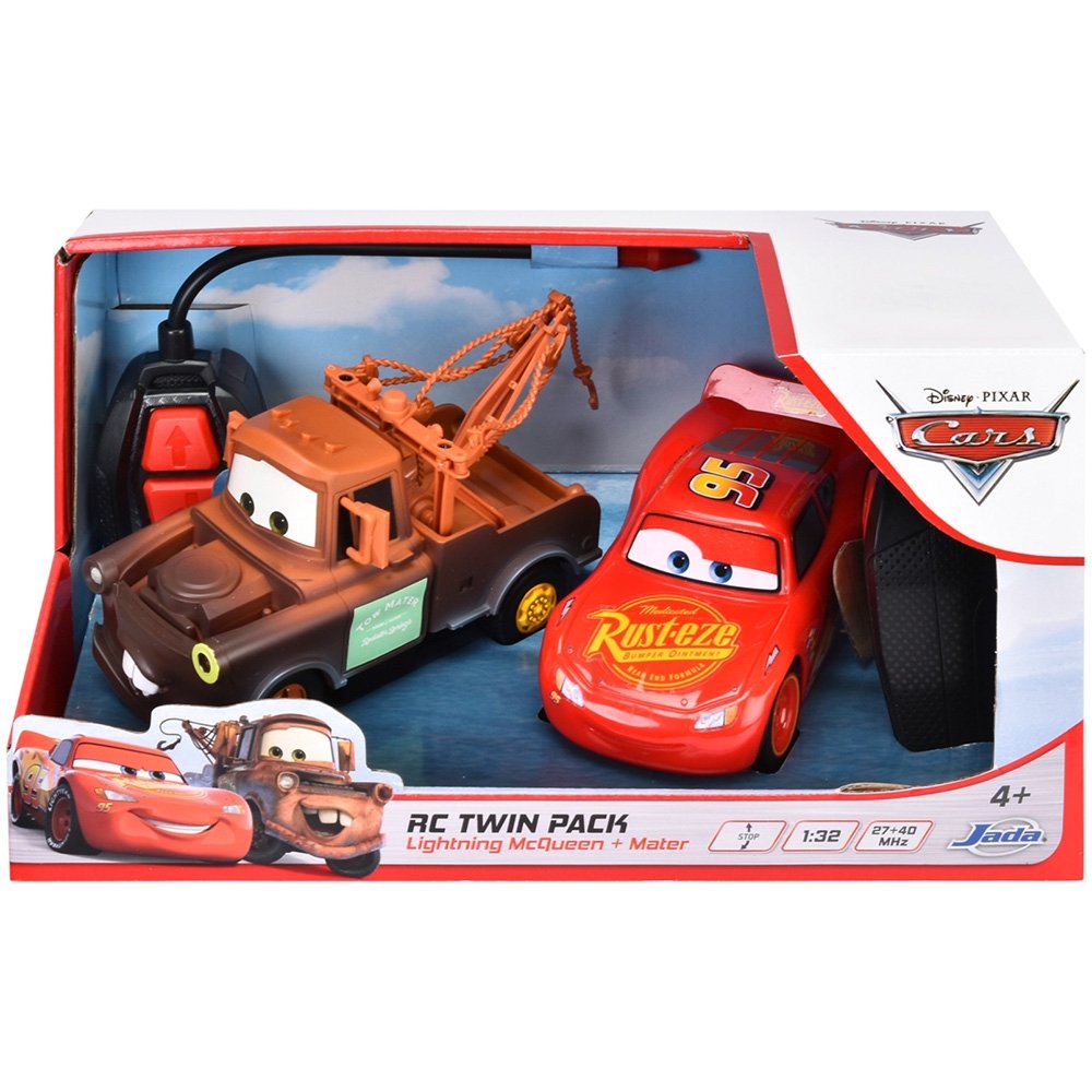 Set masine Jada Toys RC Cars Lightning McQueen + Mater Twin Pack 1:32 14 cm cu telecomanda 7 Set masine Jada Toys RC Cars Lightning McQueen + Mater Twin Pack 1:32 14 cm cu telecomanda - Image 6