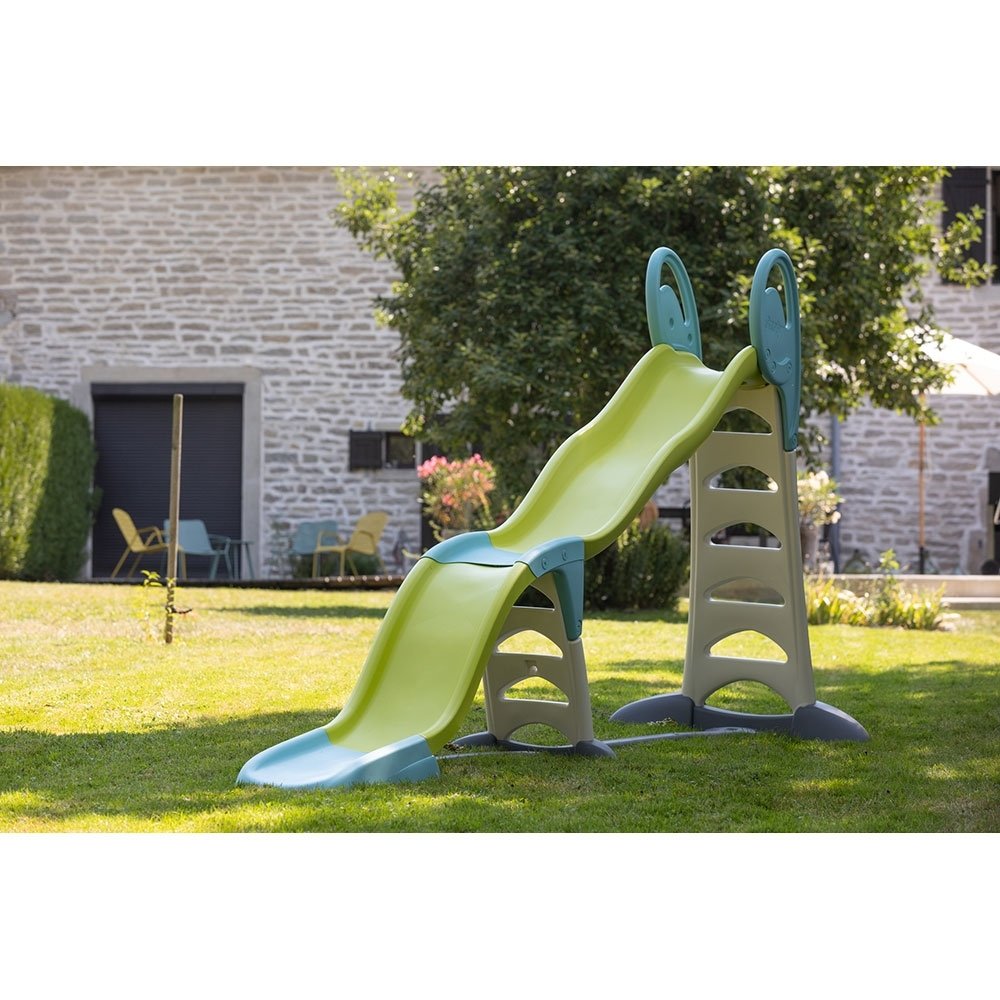 Tobogan Smoby Super Megagliss 2 in 1 verde cu albastru 6 Tobogan Smoby Super Megagliss 2 in 1 verde cu albastru - Image 5