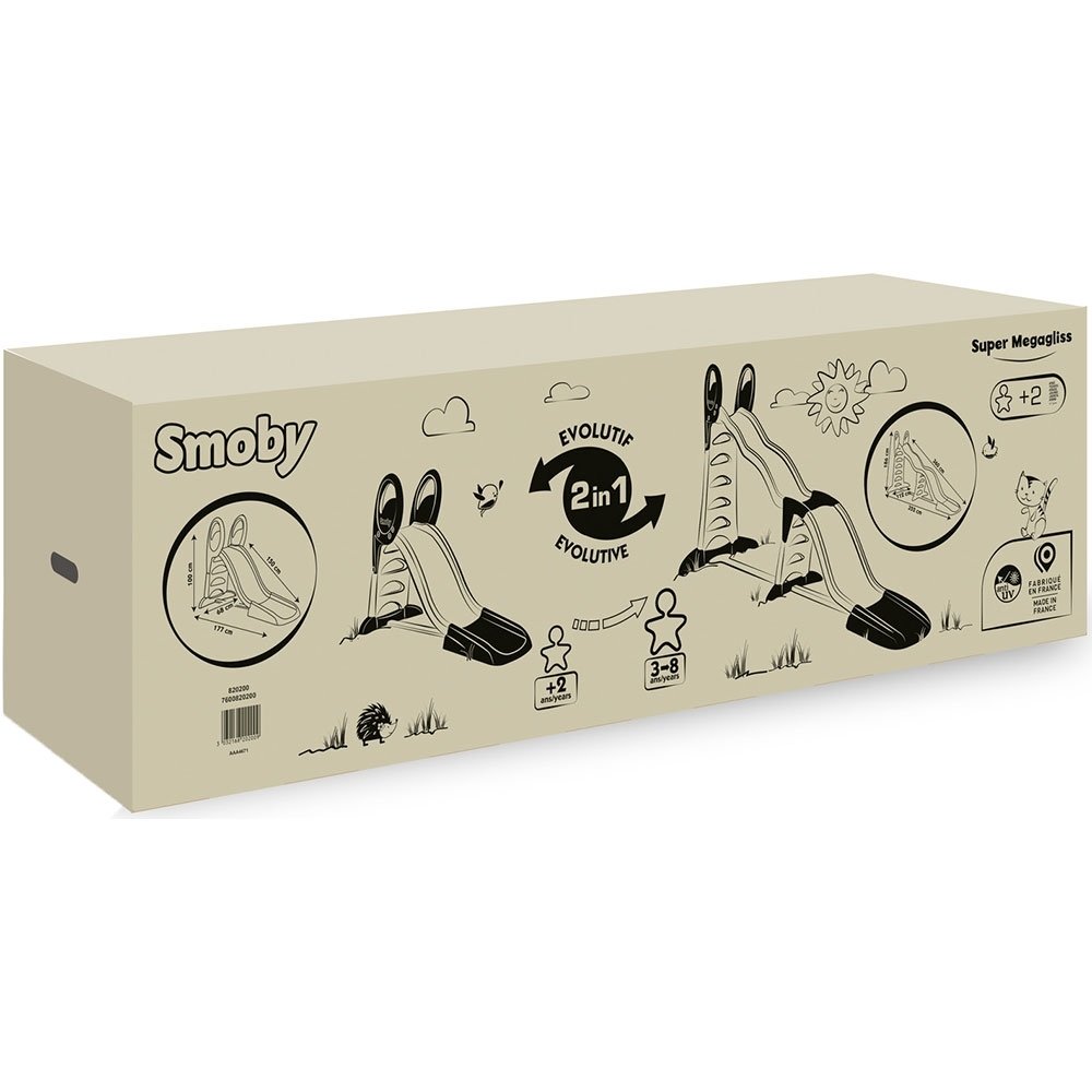 Tobogan Smoby Super Megagliss 2 in 1 verde cu albastru 13 Tobogan Smoby Super Megagliss 2 in 1 verde cu albastru - Image 12