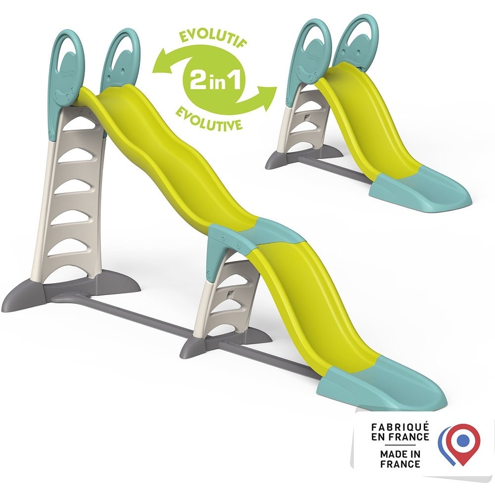 Tobogan Smoby Super Megagliss 2 in 1 verde cu albastru 3 Tobogan Smoby Super Megagliss 2 in 1 verde cu albastru - Image 2