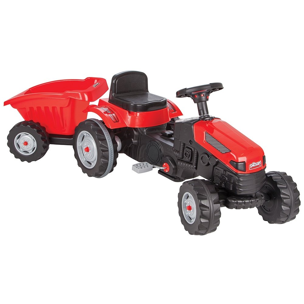 Tractor cu pedale si remorca Pilsan Active with Trailer 07-316 red 2 Tractor cu pedale si remorca Pilsan Active with Trailer 07-316 red