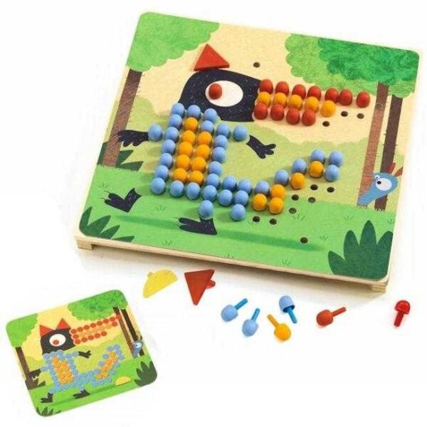 Joc Educativ Mozaic Rigolo, Djeco - Imagine 3