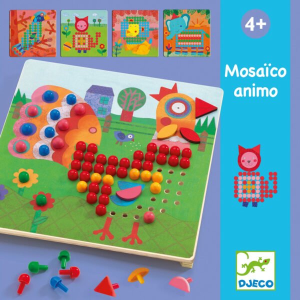 Jucarie Educativa Mozaic Animo, Djeco - Imagine 2