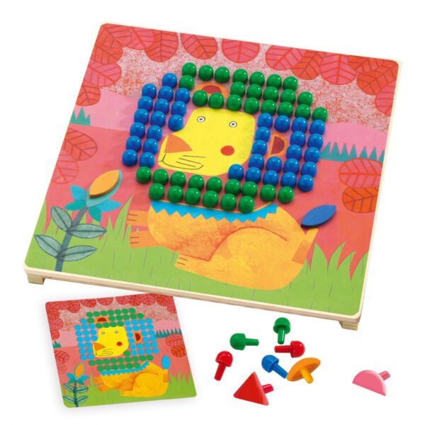 Jucarie Educativa Mozaic Animo, Djeco - Imagine 3