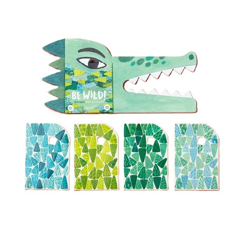Set creativ DIY Masca pentru copii Crocodil, Londji 3 Set creativ DIY Masca pentru copii Crocodil, Londji - Image 2