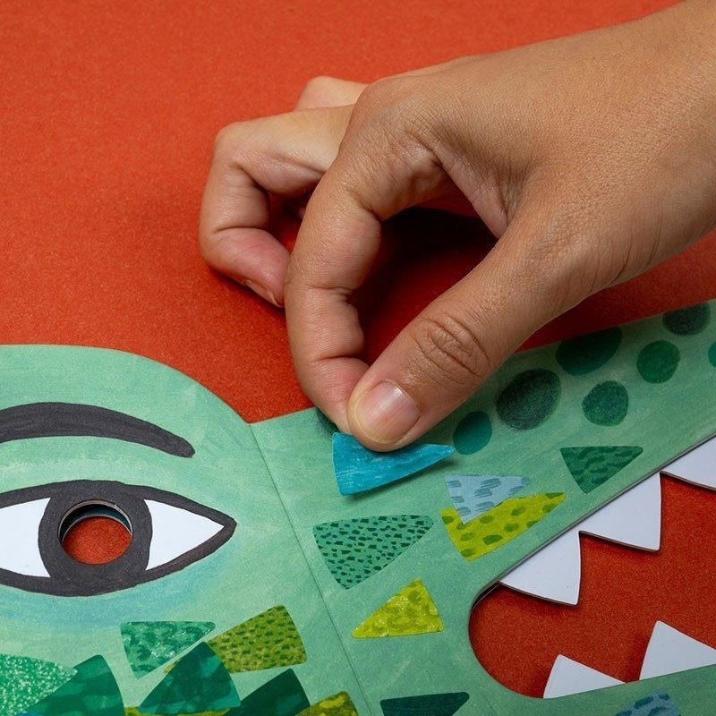 Set creativ DIY Masca pentru copii Crocodil, Londji 6 Set creativ DIY Masca pentru copii Crocodil, Londji - Image 5