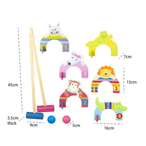 Set crocket din lemn cu animale, Orange Tree Toys 3 Set crocket din lemn cu animale, Orange Tree Toys - Image 2