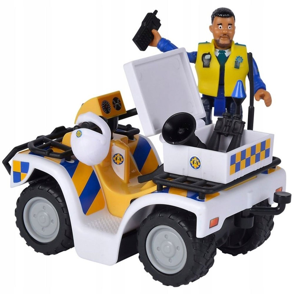 ATV Simba Fireman Sam Police cu figurina Malcolm si accesorii 3 ATV Simba Fireman Sam Police cu figurina Malcolm si accesorii - Image 2