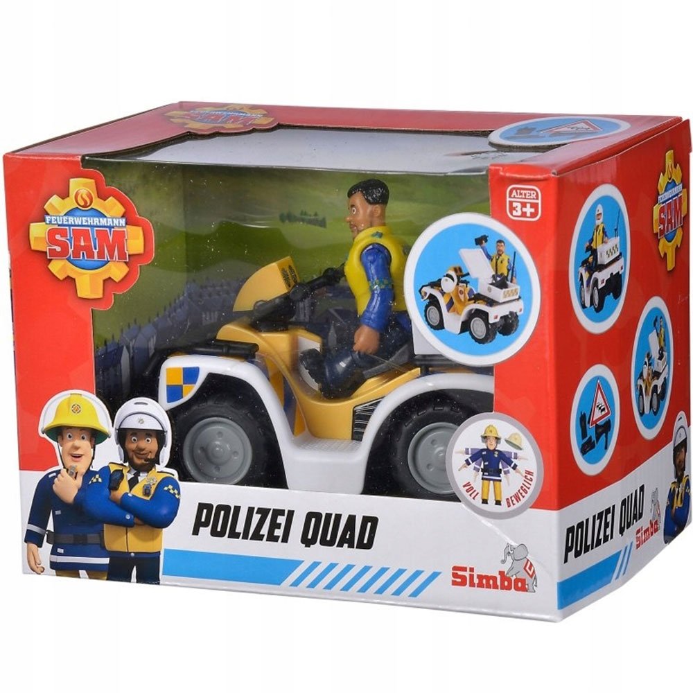 ATV Simba Fireman Sam Police cu figurina Malcolm si accesorii 8 ATV Simba Fireman Sam Police cu figurina Malcolm si accesorii - Image 7
