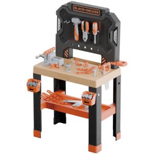 Atelier Smoby Black & Decker Bricolo Center cu 78 accesorii