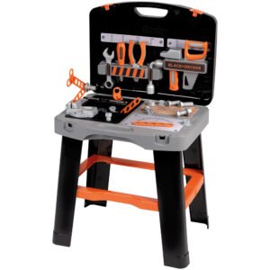 Atelier Smoby Black & Decker Bricolo Smart Workbench cu 33 accesorii
