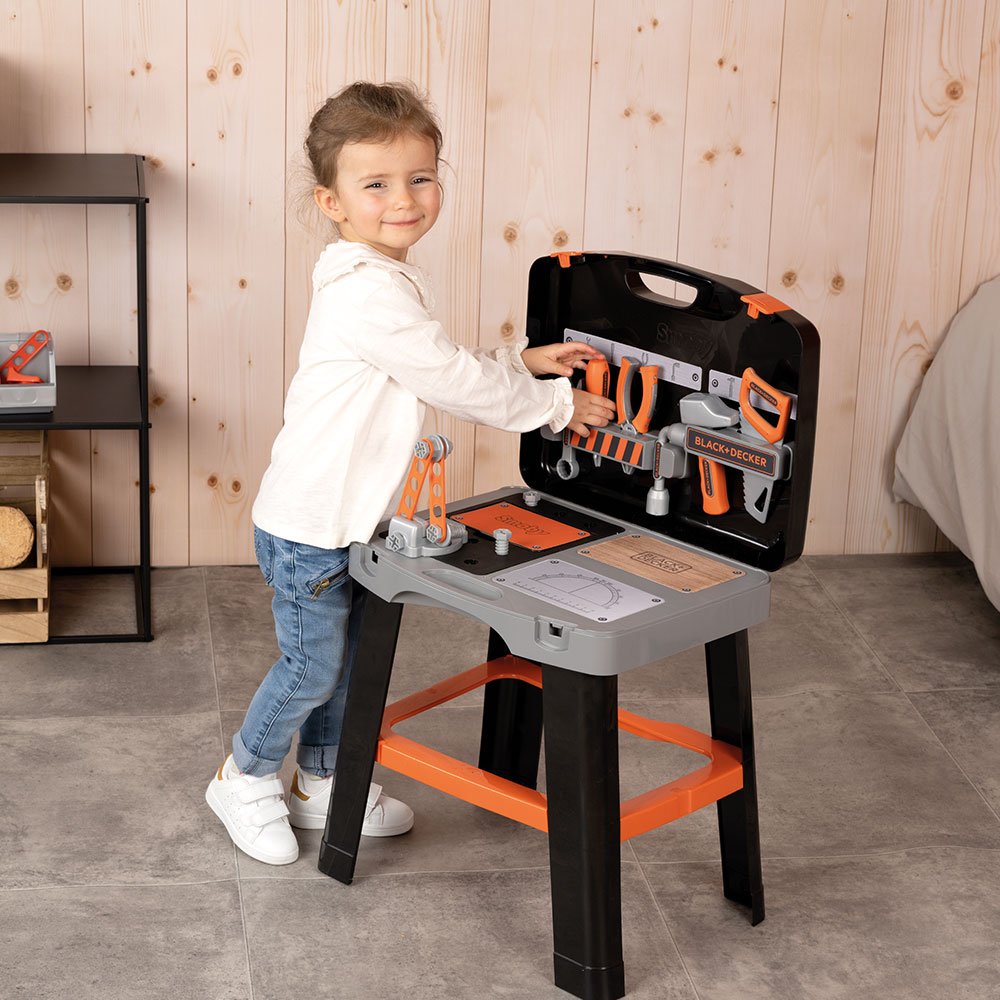 Atelier Smoby Black & Decker Bricolo Smart Workbench cu 33 accesorii 5 Atelier Smoby Black & Decker Bricolo Smart Workbench cu 33 accesorii - Image 4