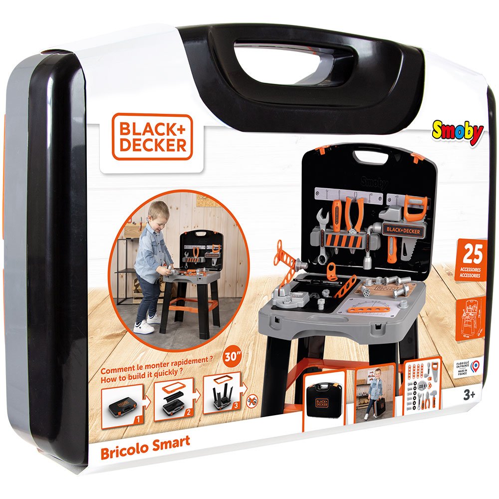 Atelier Smoby Black & Decker Bricolo Smart Workbench cu 33 accesorii 8 Atelier Smoby Black & Decker Bricolo Smart Workbench cu 33 accesorii - Image 7