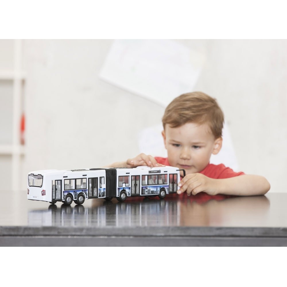 Autobuz Dickie Toys City Express Bus alb 3 Autobuz Dickie Toys City Express Bus alb - Image 2