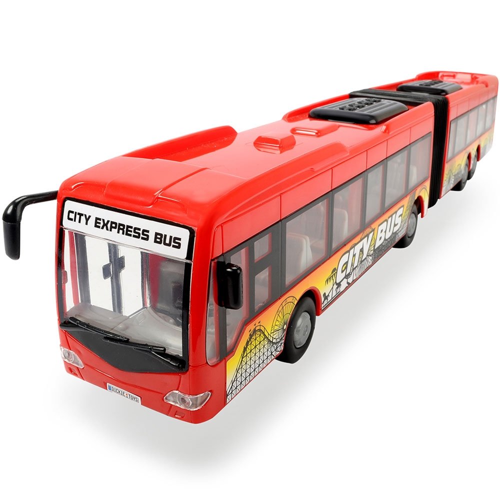 Autobuz Dickie Toys City Express Bus rosu 2 Autobuz Dickie Toys City Express Bus rosu