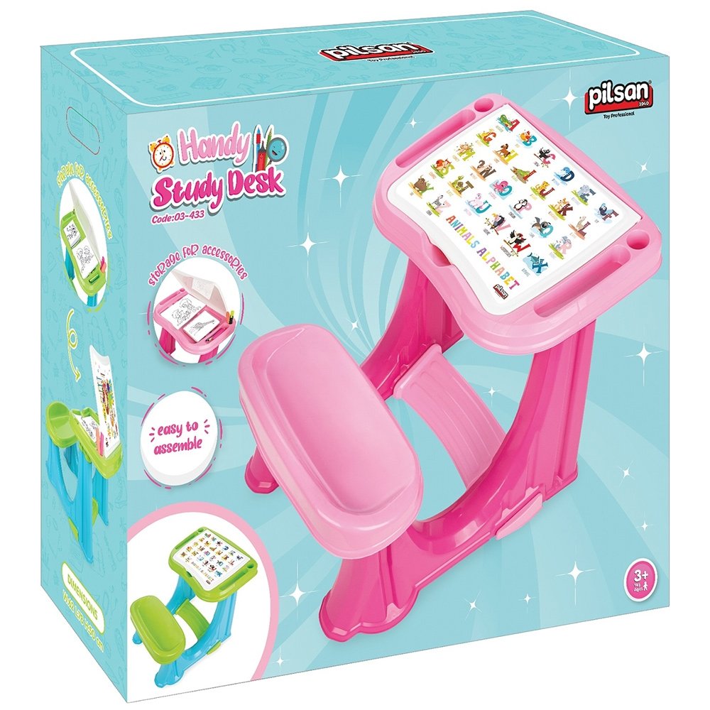 Banca scolara Pilsan Handy Study Desk pink 4 Banca scolara Pilsan Handy Study Desk pink - Image 3