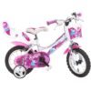 Bicicleta copii Dino Bikes 12 Fairy alb si roz I Best Buy Babys