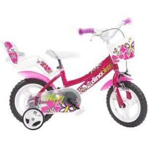 Bicicleta copii Dino Bikes 12" Flappy fuchsia