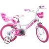 Bicicleta copii Dino Bikes 14" Little Heart alb si roz 10 Bicicleta copii Dino Bikes 14 Little Heart alb si roz I Best Buy Babys